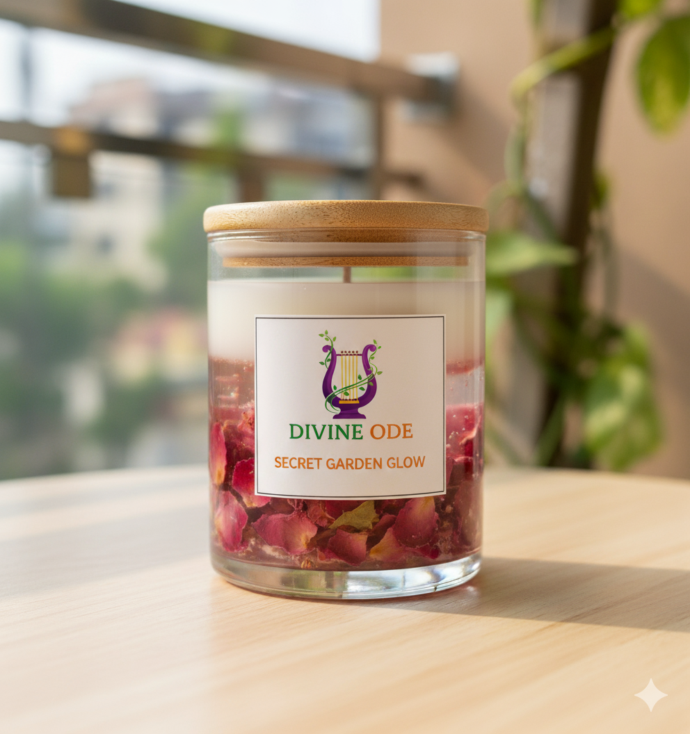 Divine Ode Secret Garden Glow Candle 1