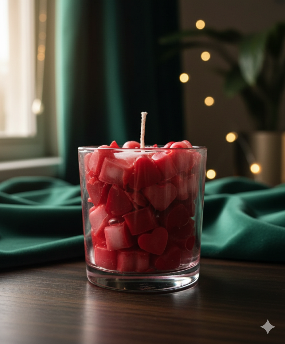Heart Jar Candle