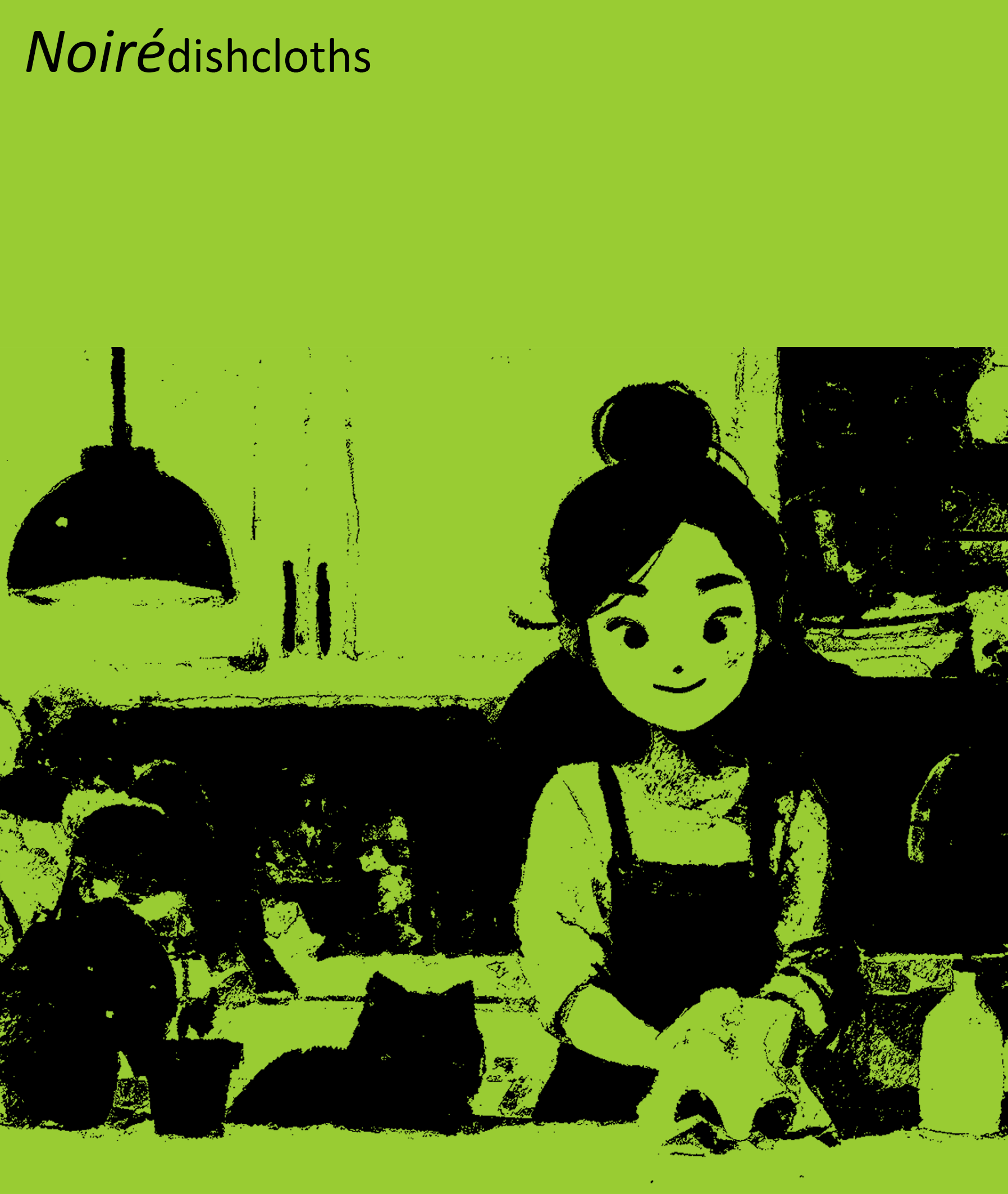 Eco-Friendly Noiré Dishcloth Kitchen Design 