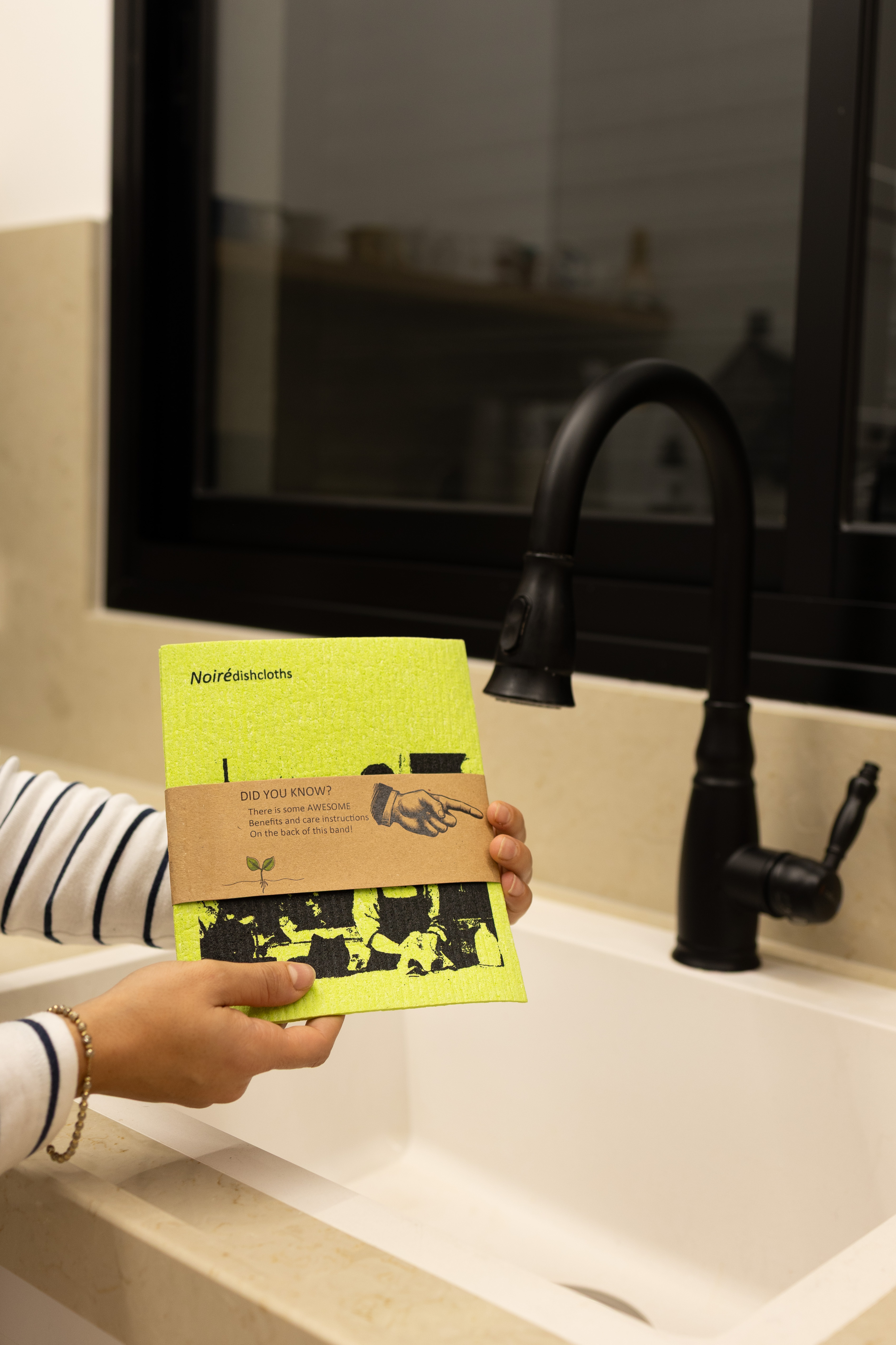 Eco-Friendly Noiré Dishcloth Kitchen Design 