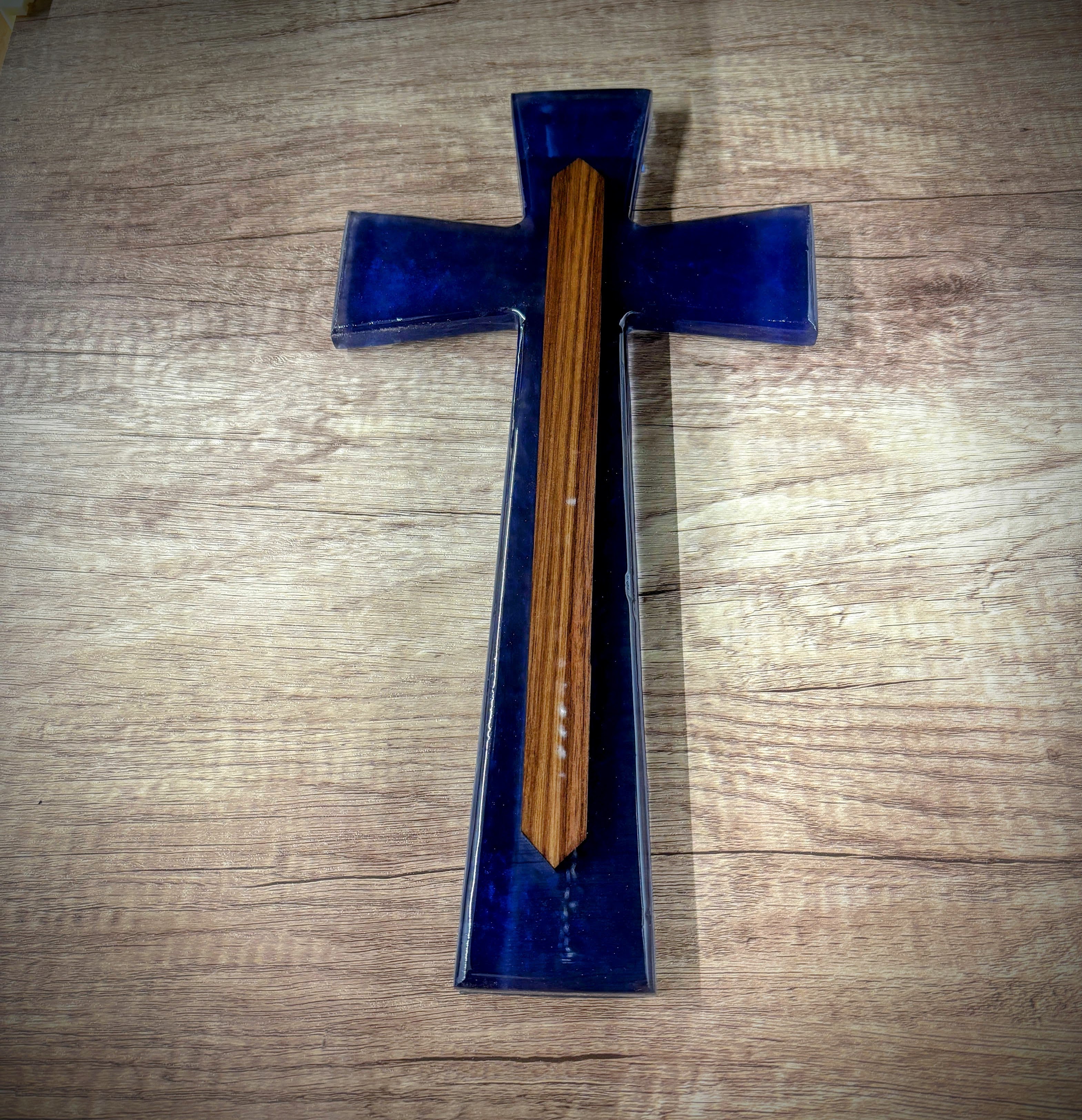 Epoxy and Wood Crosses