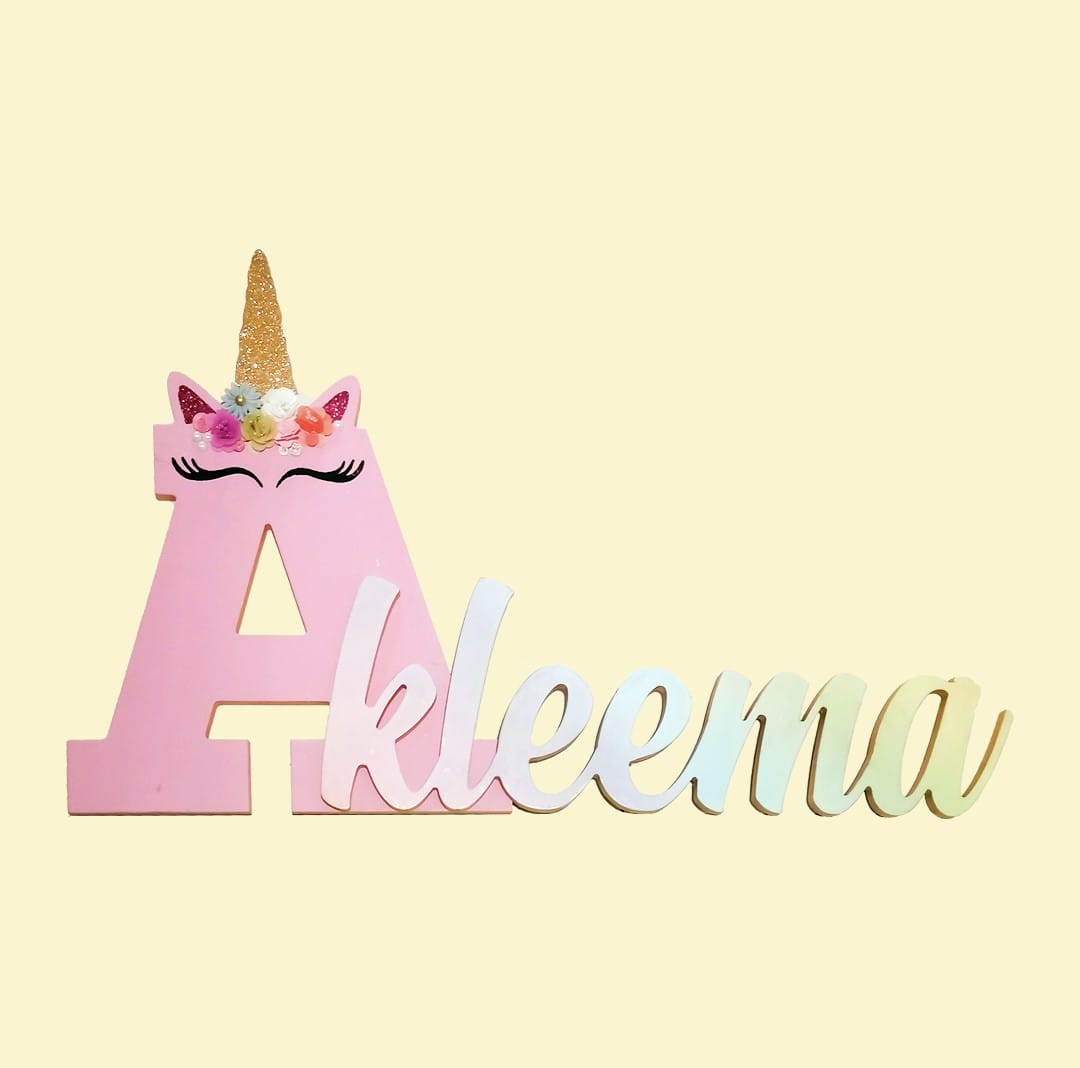 Unicorn Name sign