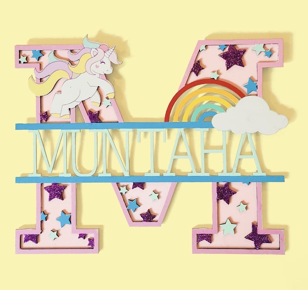 Unicorn Name sign