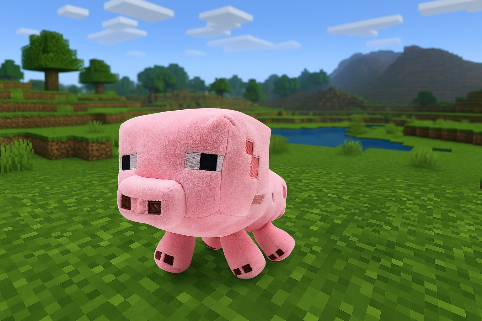 М'яка іграшка Свинка Minecraft