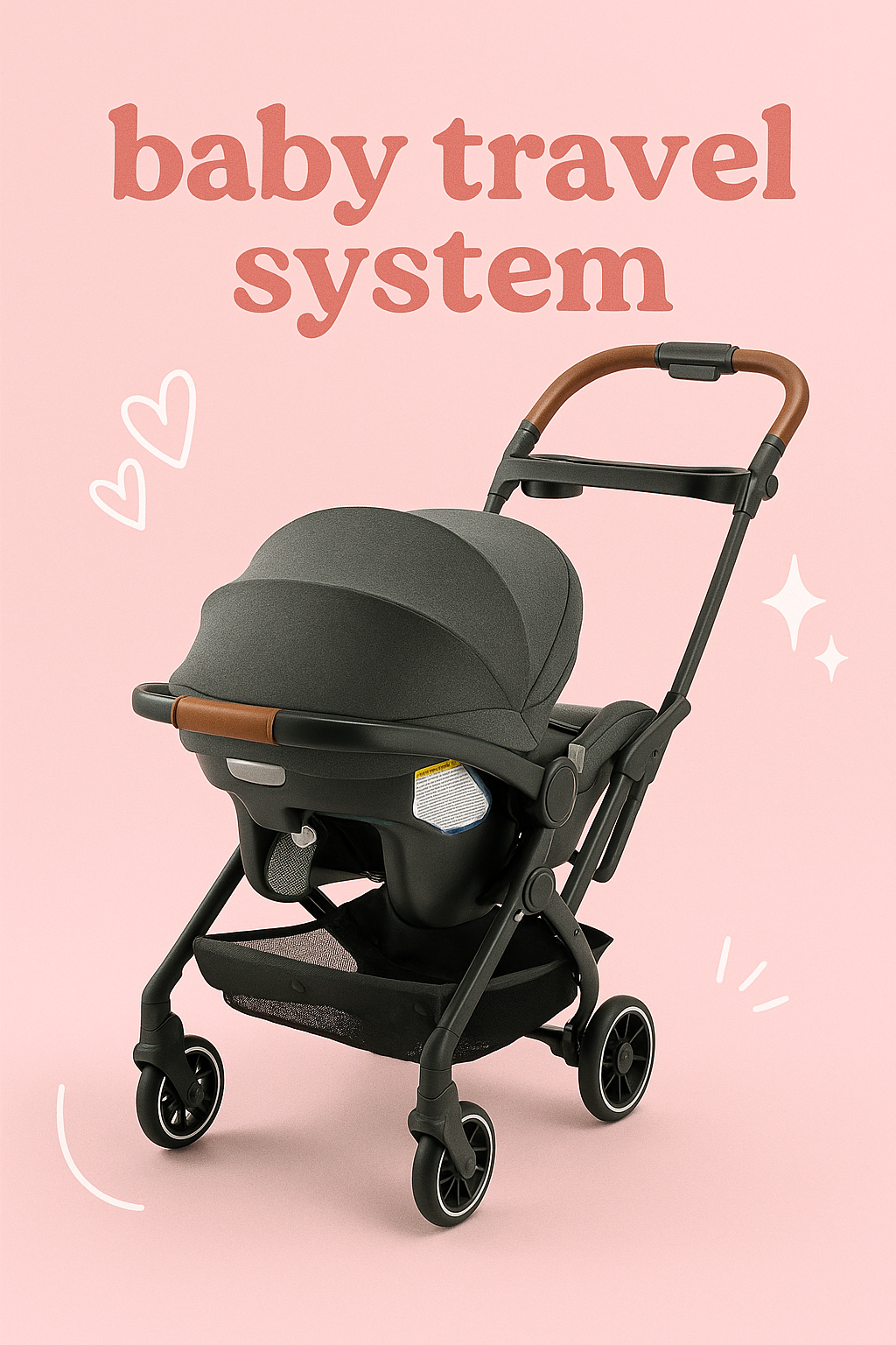 Evenflo Shyft DualRide Infant Car Seat Stroller Combo with Carryall Storage