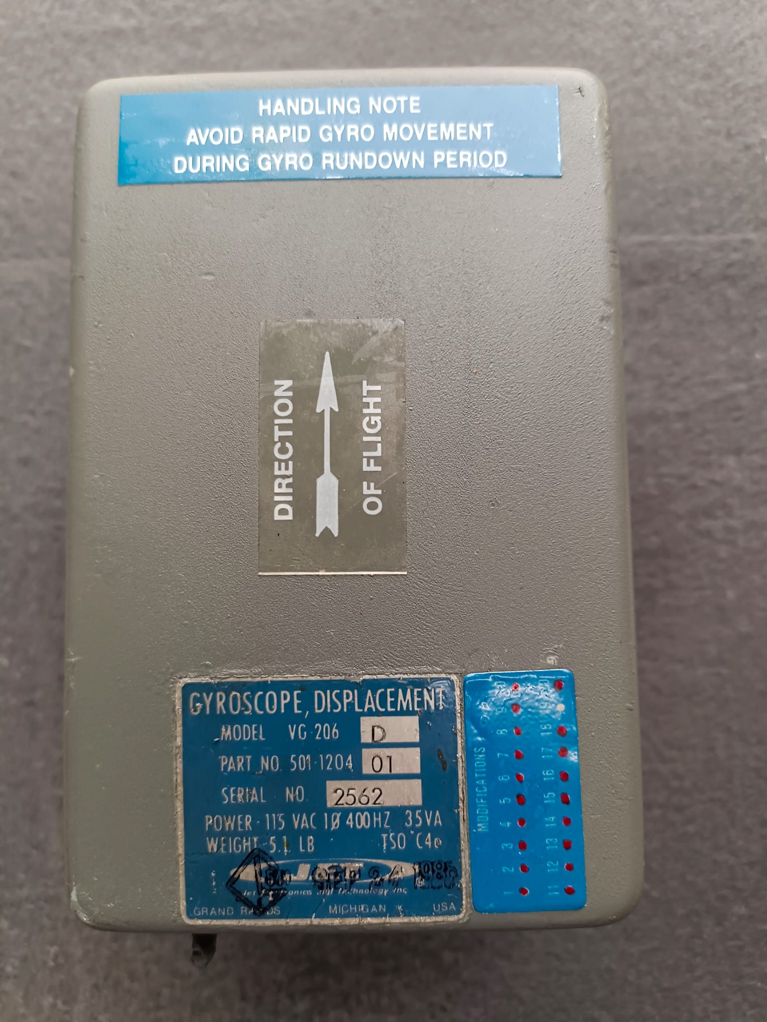 Gyroscope Displacement