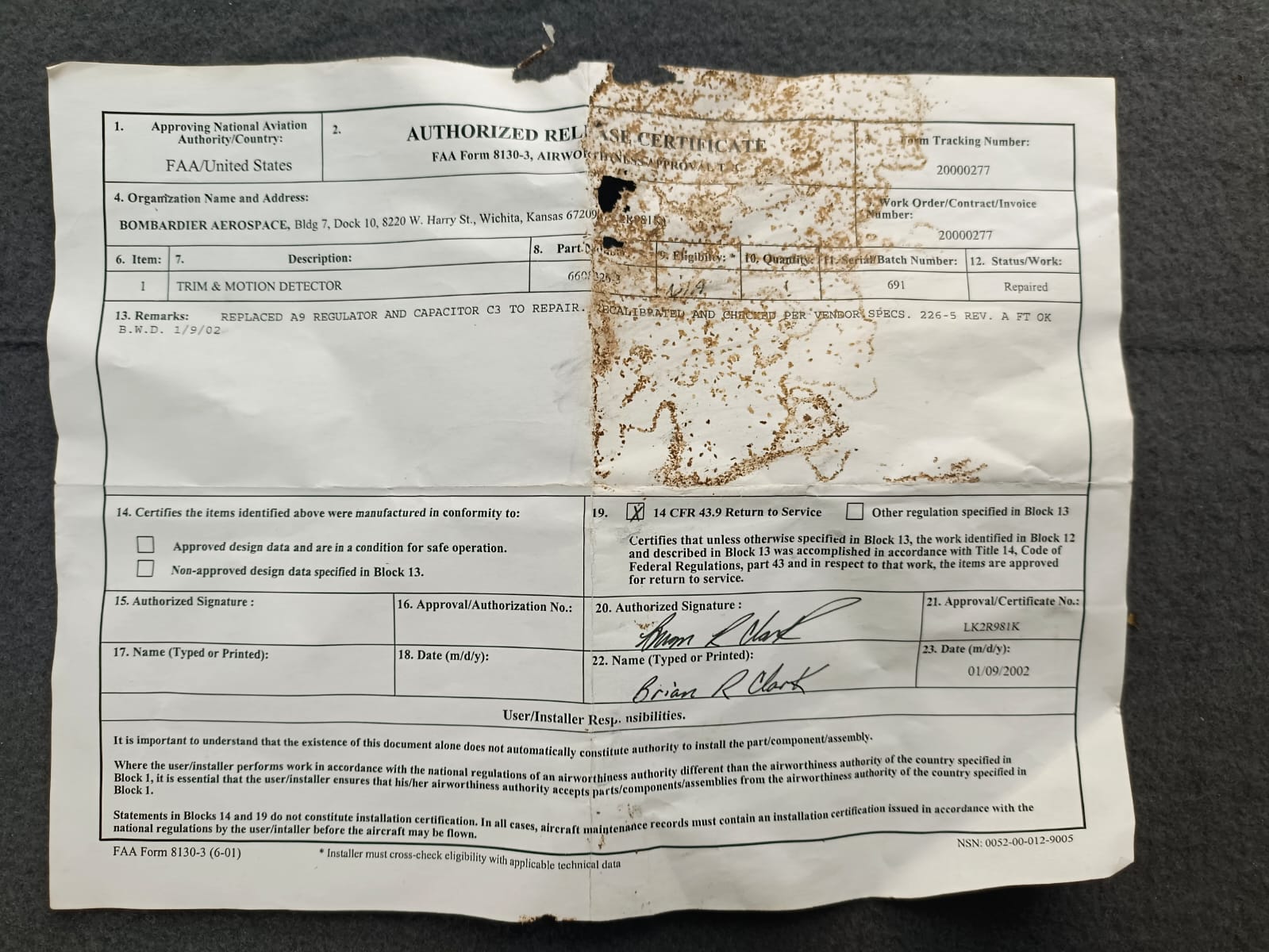 Trim In Motion Detector