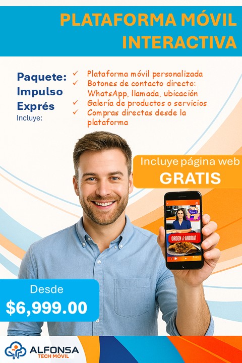 Plataforma Móvil Interactiva con tu marca personalizada