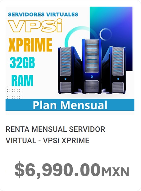 RENTA MENSUAL SERVIDOR VIRTUAL
