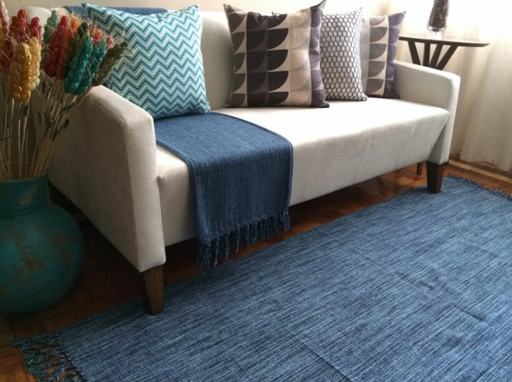 Manta Solteiro 220X150cm Jeans