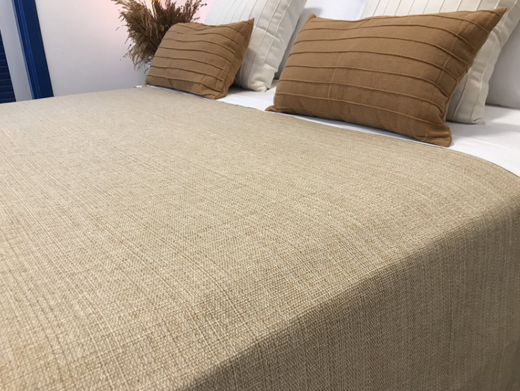 Colcha Manta para Cama 240X175cm Mescla Caramelo