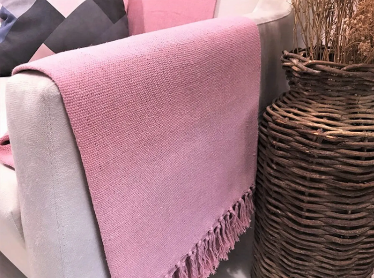 Manta Solteiro 220X150cm Rosa Bebê