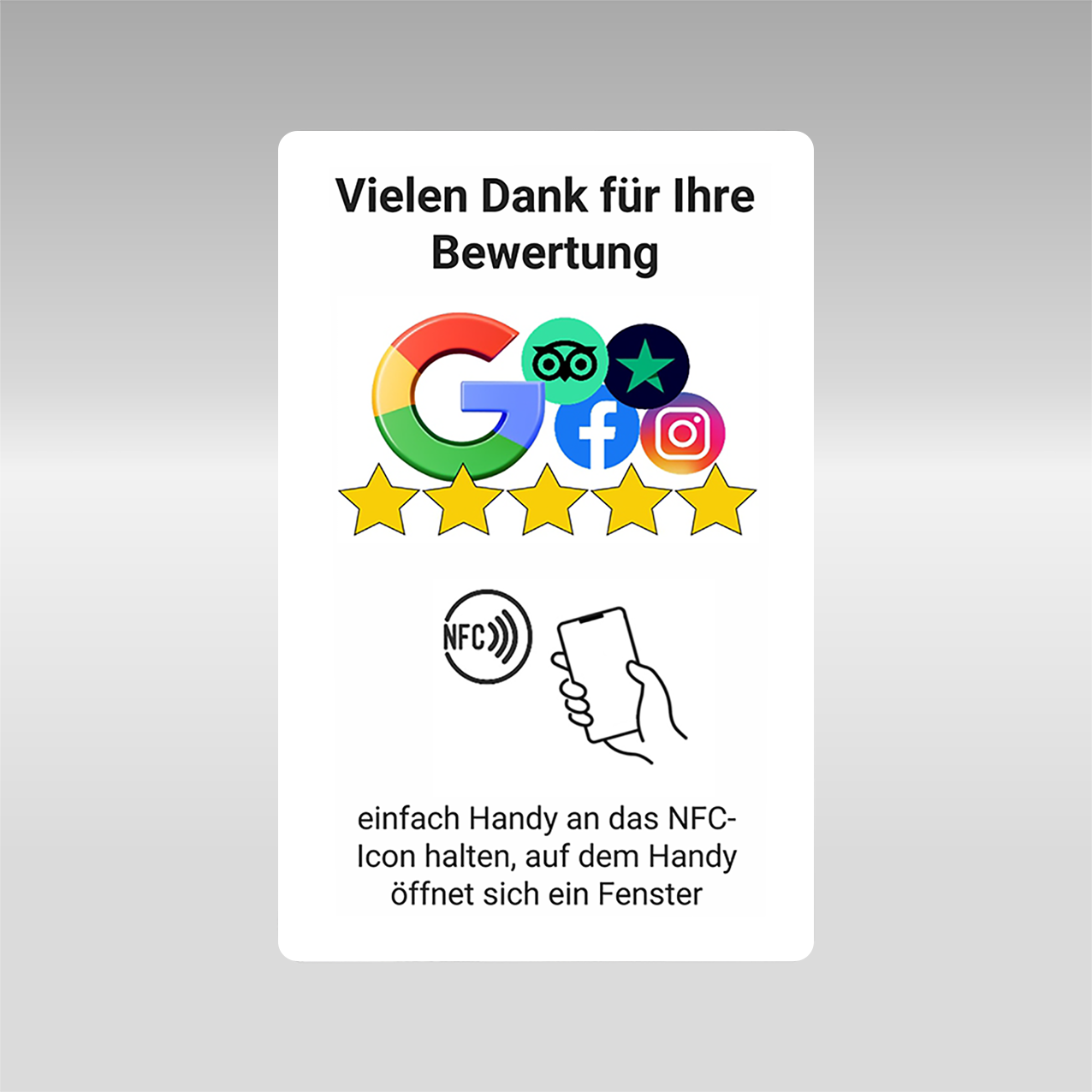 Karte mit NFC-Chip