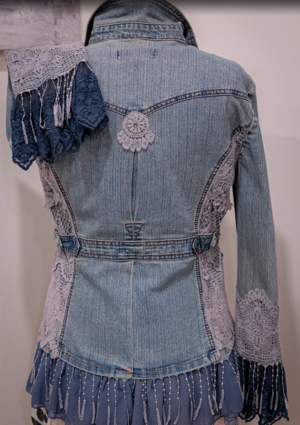 Denim Jacket 'Blue Gypsy Soul" 