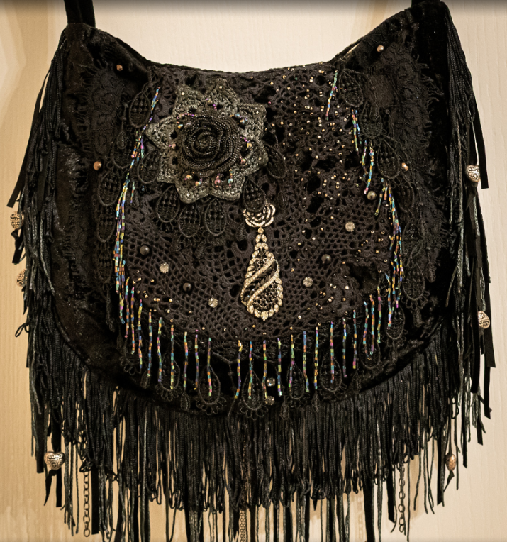 Handmade Bohemian Handbag Midnight Muse SOLD