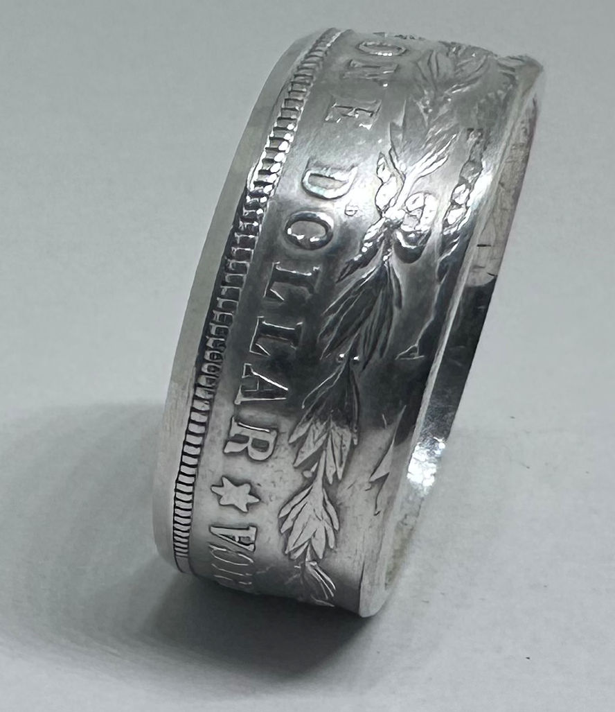 1921 Morgan Dollar Coin Ring – Size 12