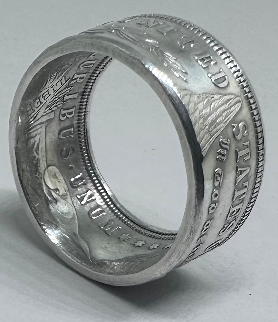 1921 Morgan Dollar Coin Ring – Size 12