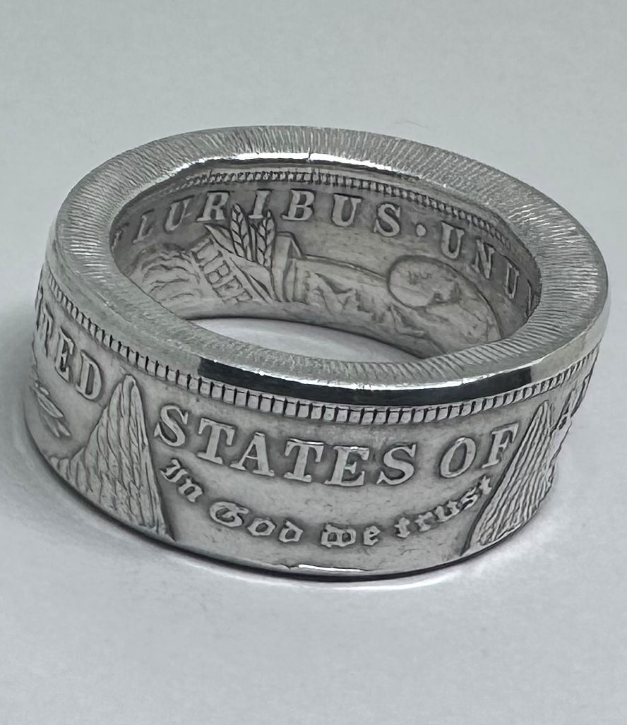 1921 Morgan Dollar Coin Ring – Size 12