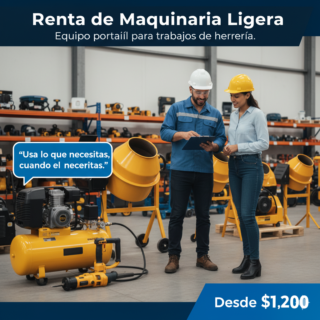 Renta de maquinaria ligera