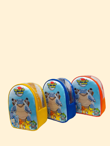 Mochila infantil Plástico Fundo PVC 20x25cm