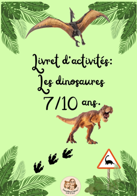 Livret d'activités paléontologue 7-10 ans