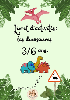 Livret d'activités paléontologue 3-6 ans