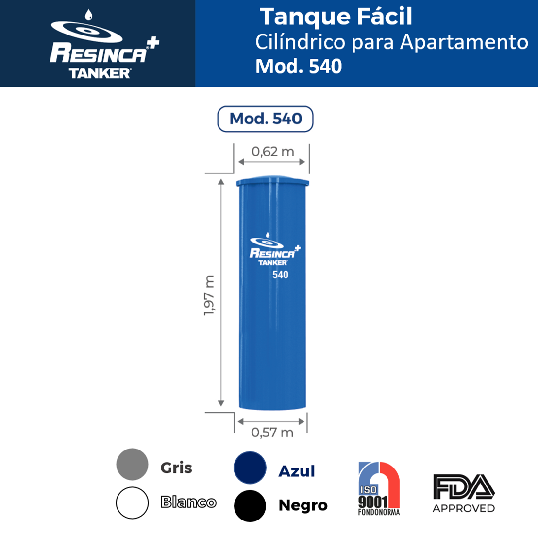 Tanque facil cilindrico 