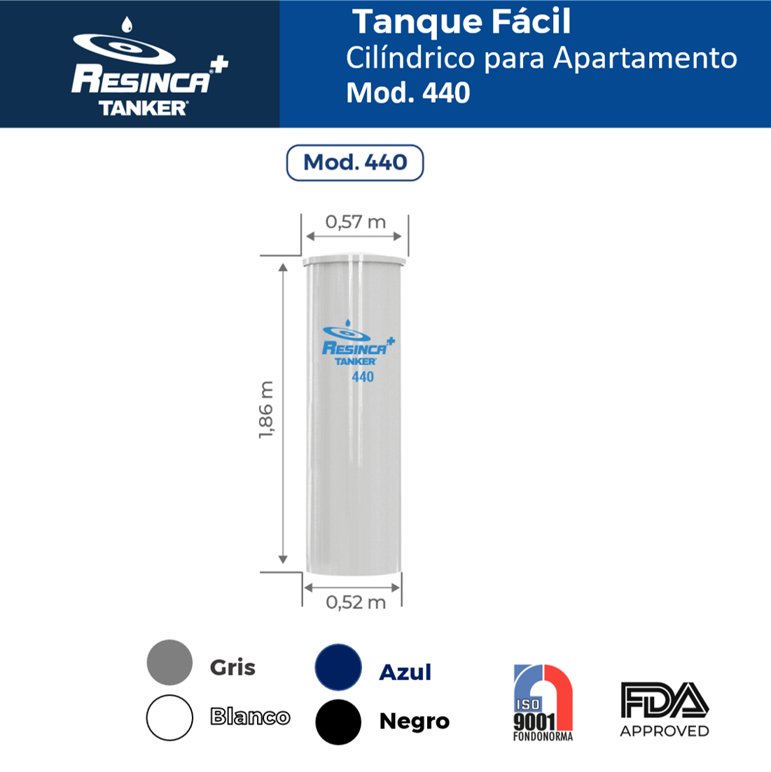 Tanque facil cilindrico 