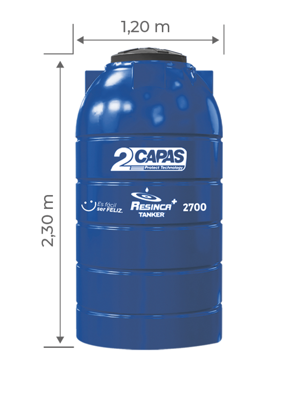 Tanque jumbo de 2700 lits
