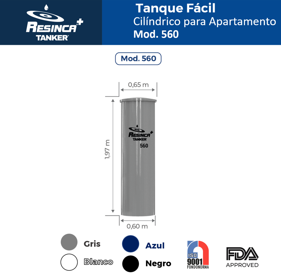 Tanque facil cilindrico 