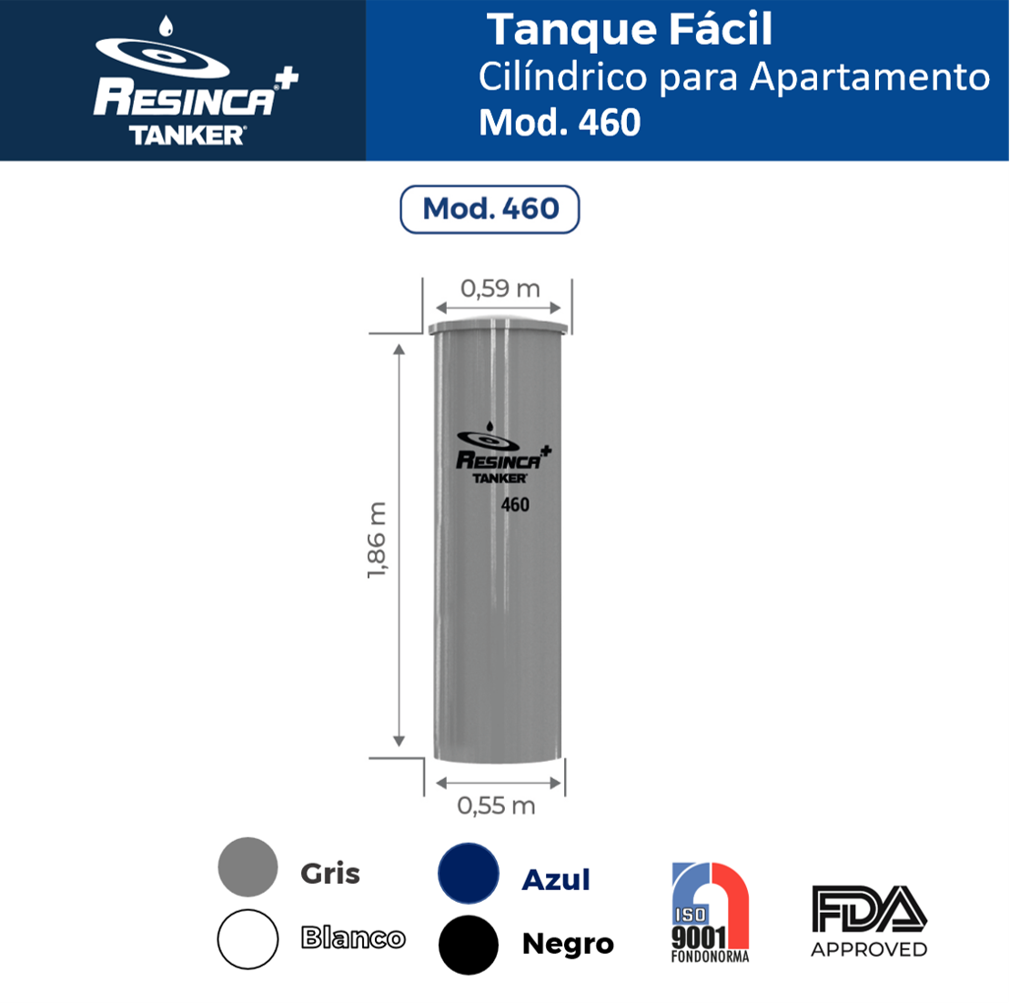 Tanque facil cilindrico 