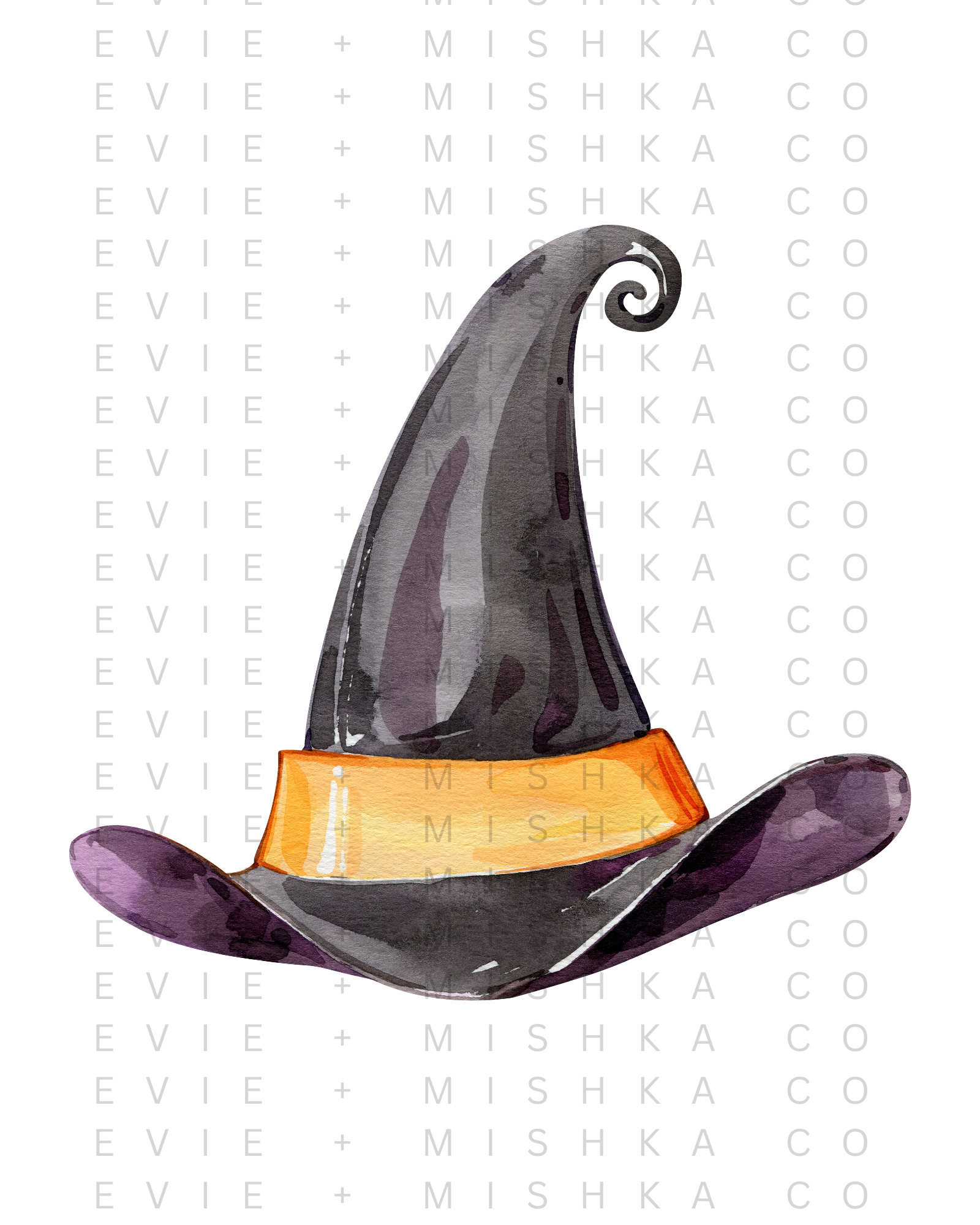 Halloween Digital Prints Set, 6 8x10 PDFs, Ghost Candy Corn Witch Spider Bats Pumpkin