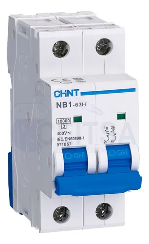 Interruptor automático CHINT NB1-63H 2P