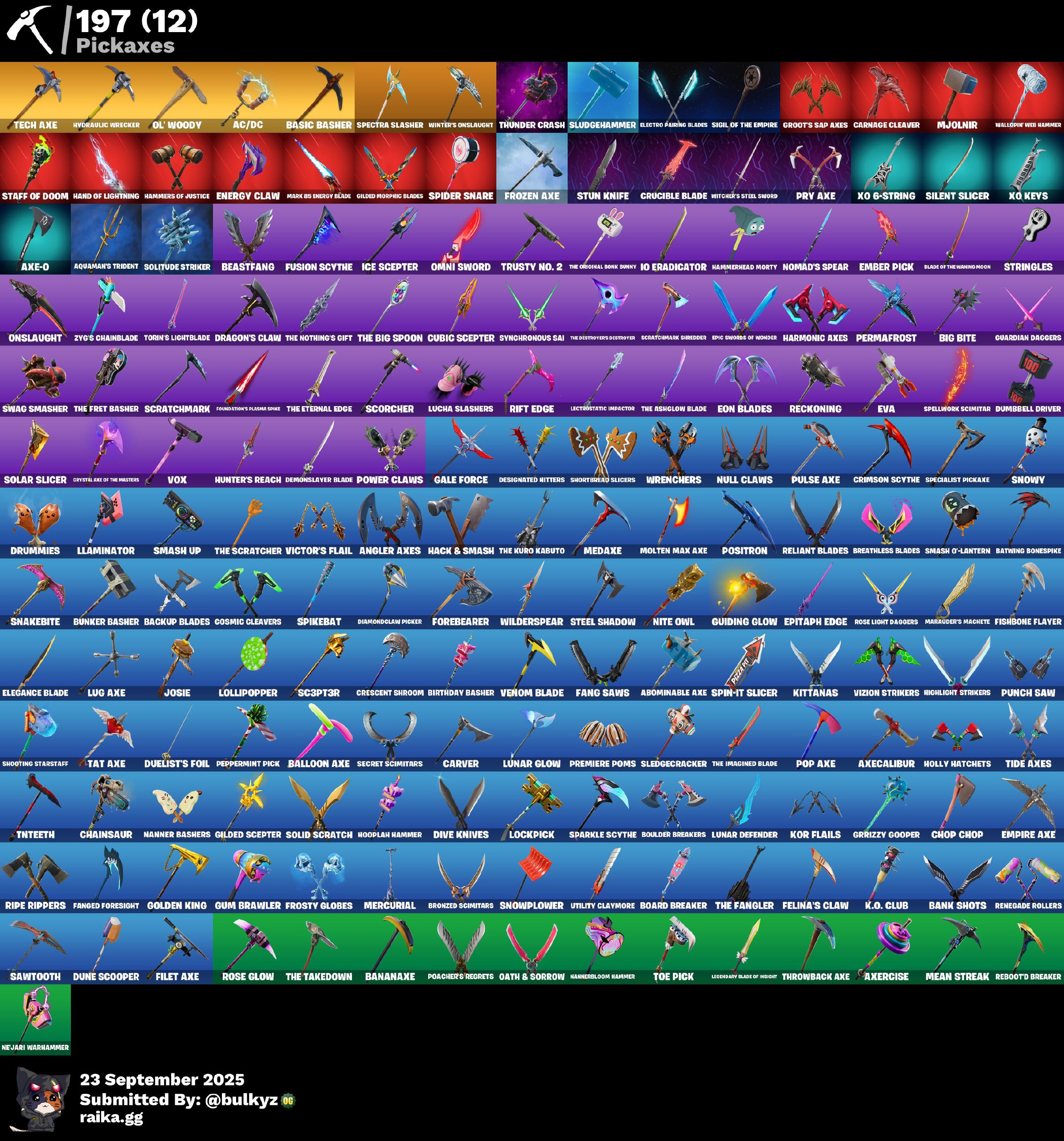 231 skins | OG STW | Black Knight | Sparkle Specialist | The Reaper | Blue Squire | Royale Knight | Elite Agent | Travis Scott | Gold Brutus | 410 VB