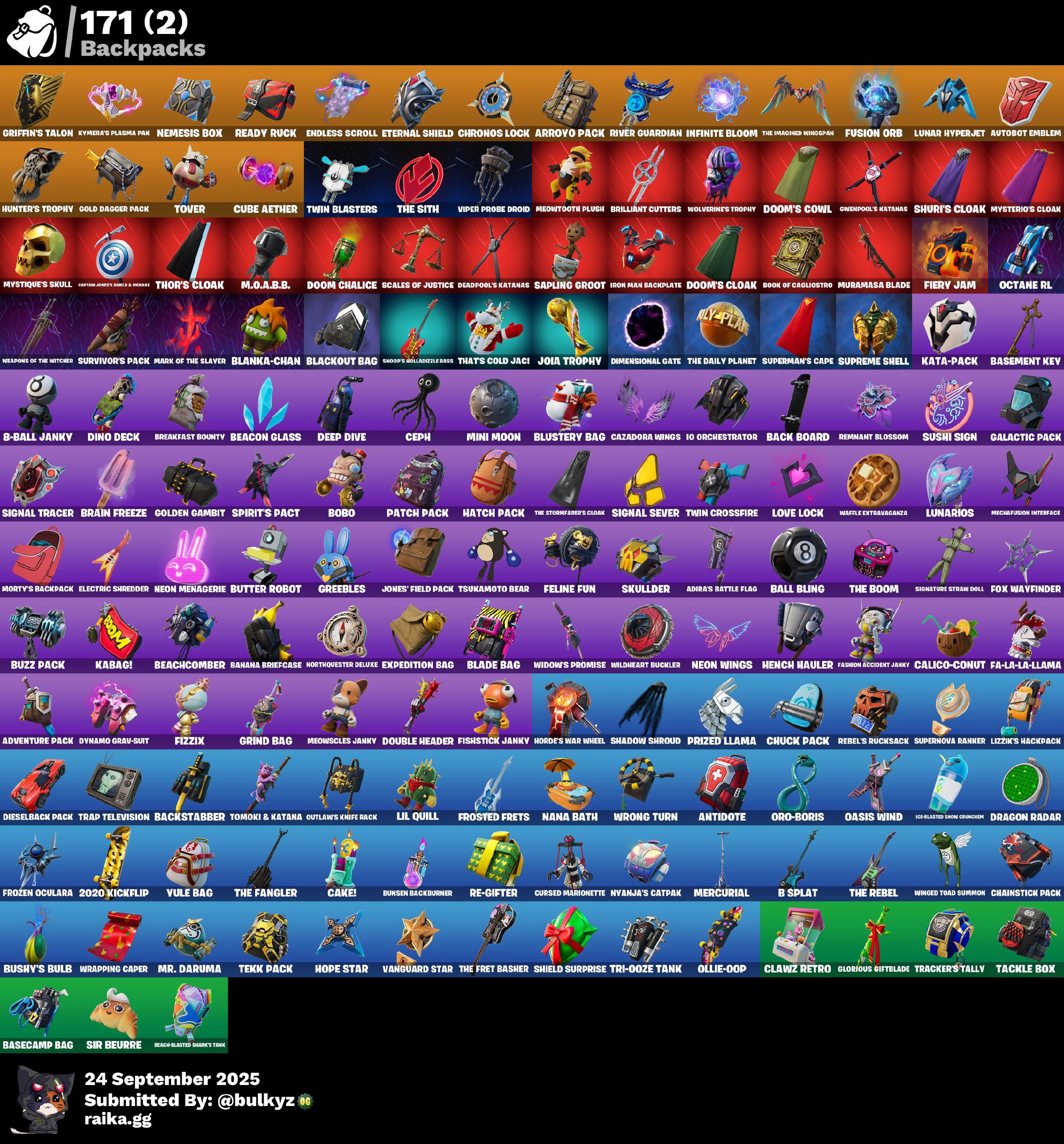 142 skins | Renegade Raider | Aerial Assault Trooper | Gold Brutus | Gold Midas | Gold Meowscles | Tart Tycoon | The Imagined | Snap | 500 VB