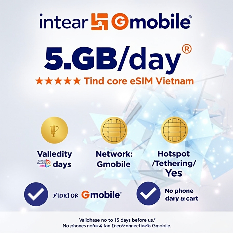 E sim 5G Gmobile