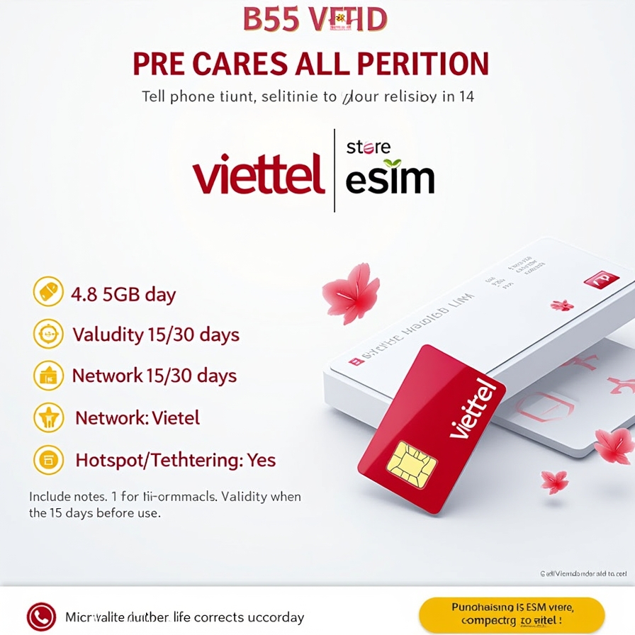 E sim 5G Viettel
