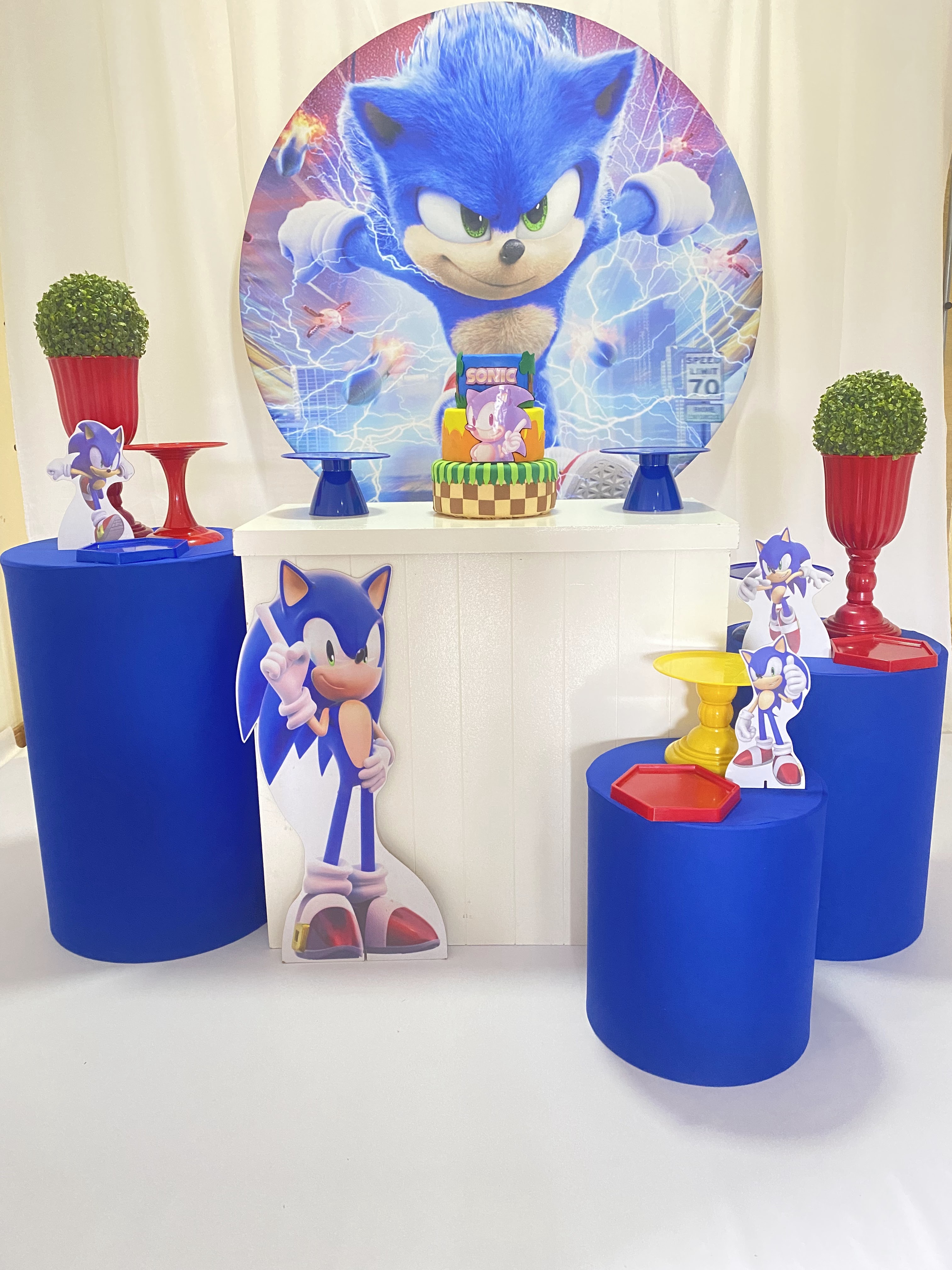 Kit Decoração Festa Sonic