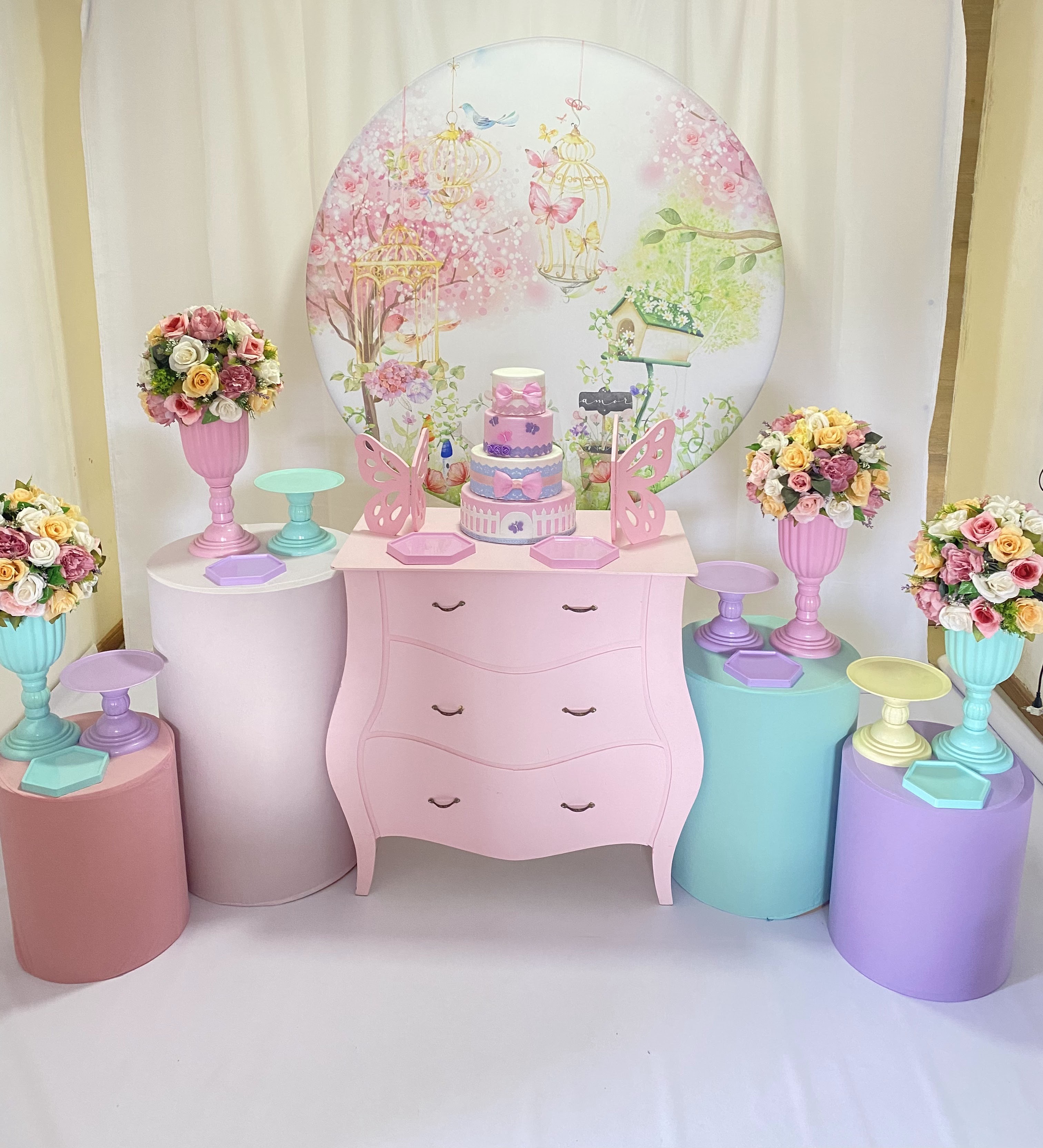 Kit Mesa de Festa Infantil Jardim Encantado