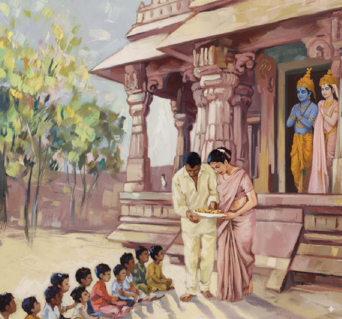 Shri Sita Rama at the Temple Limited Edition Print 