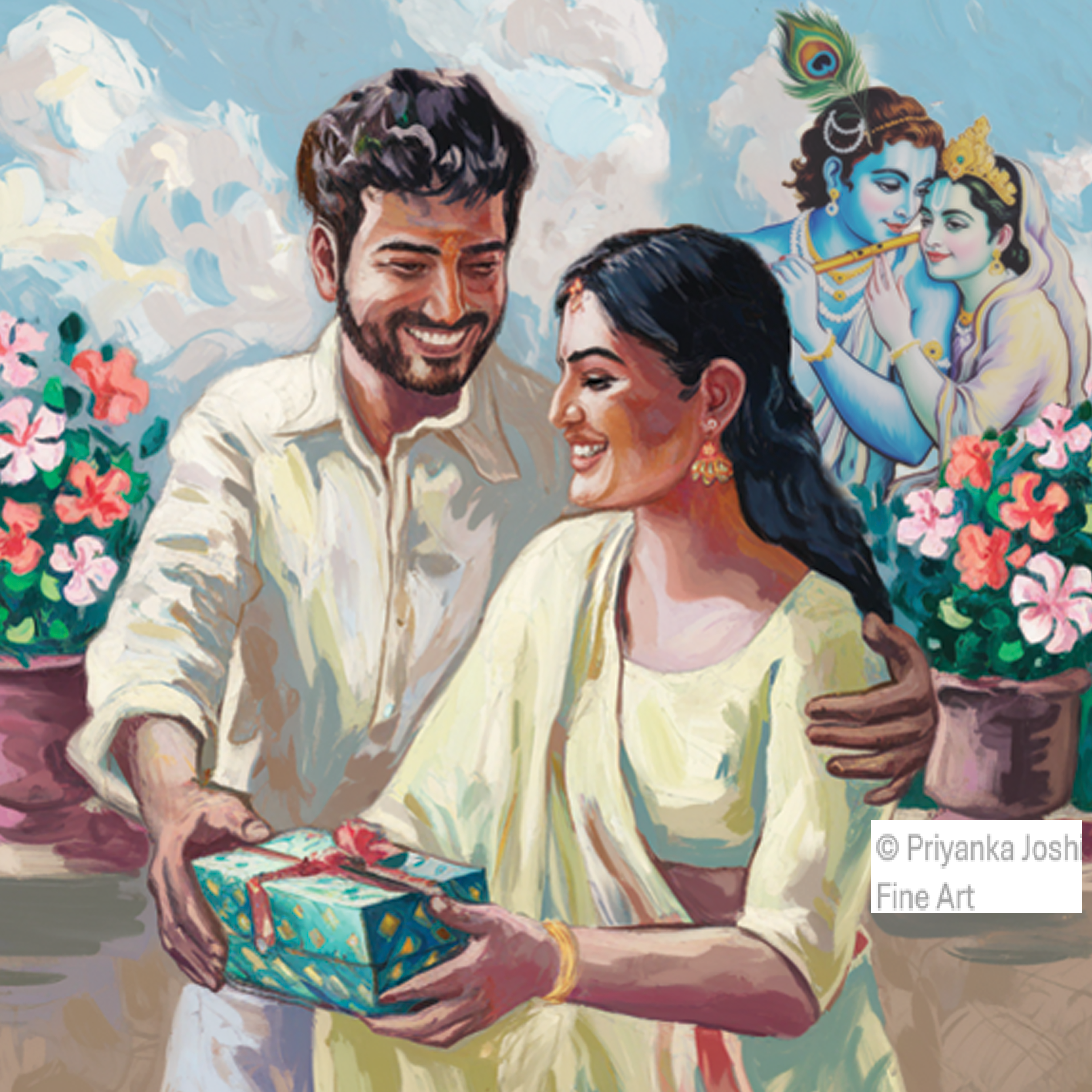 In Embrace with Shri Radha Krishna 
