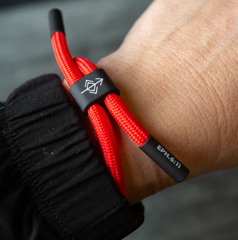 The Prayer Share Stand Your Ground Christian Cord Bracelet Ephesians 6:11