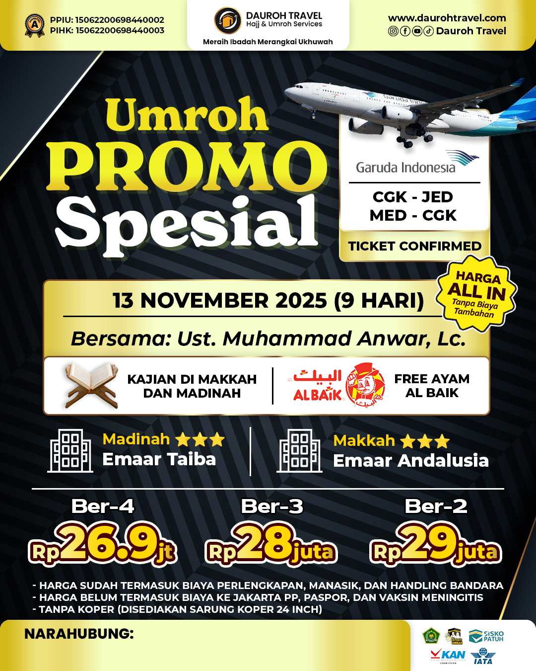 UMROH PROMO SPESIAL (9 HARI)