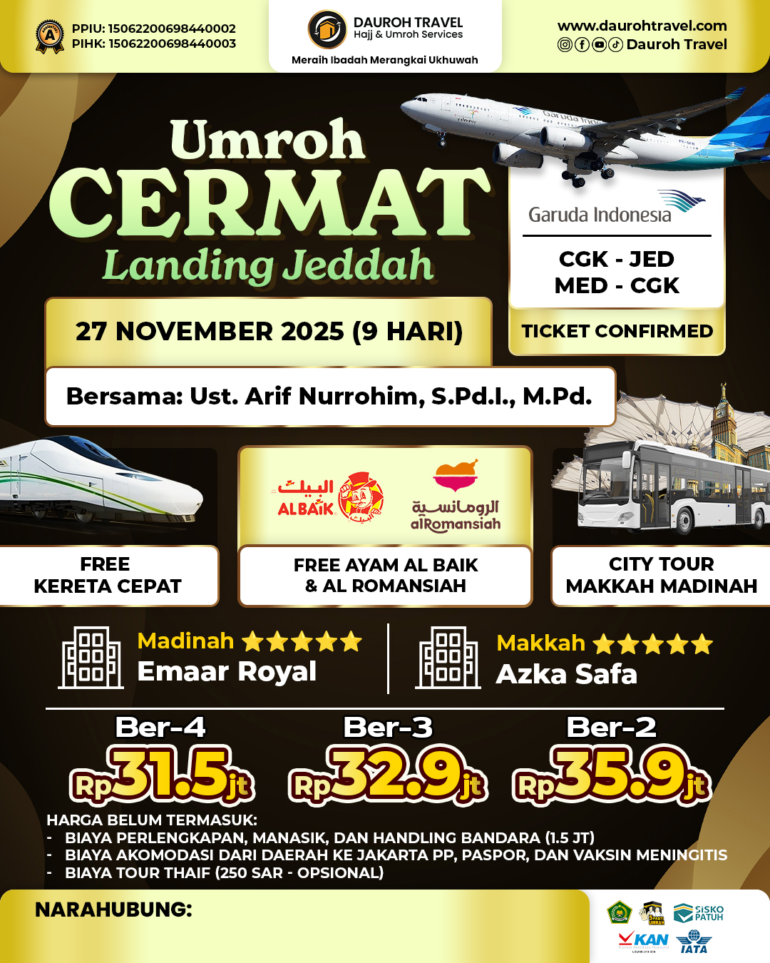 UMROH CERMAT (9 HARI)