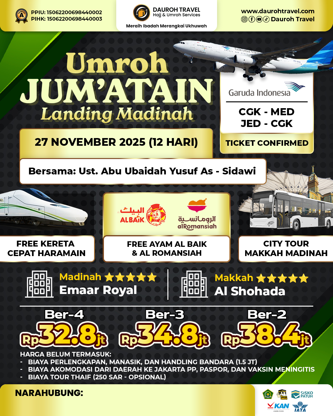 UMROH JUM'ATAIN (12 HARI)