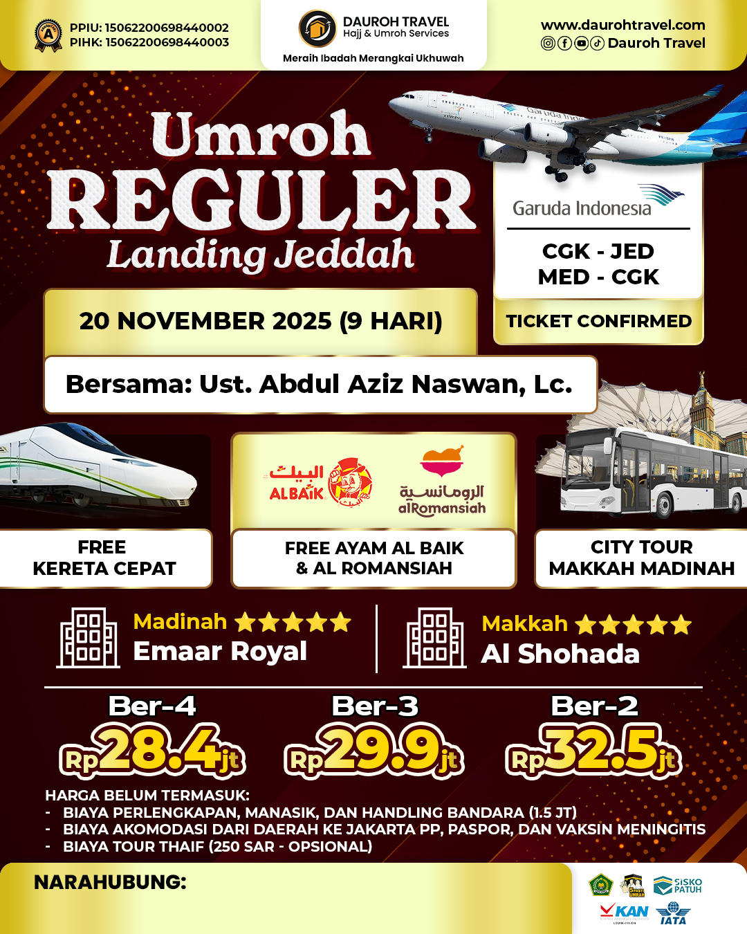 UMROH REGULER (9 HARI)
