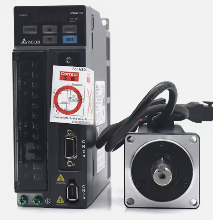 Kit Servo Motor e Drive  Delta ECMA-C20604RS 400W AC