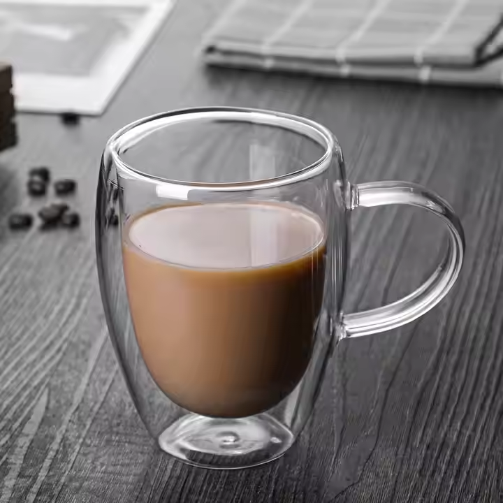 Sale Coffee Mug Glass High Quality Borosilicate Double Wall Glasses Mug Glass Mug Coffee Glasses