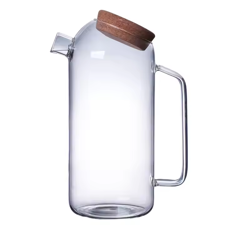 Transparent Refrigerator Water Fruit Jug Transparent Glass Teapot Kettle Creative Coffee Machines Juice