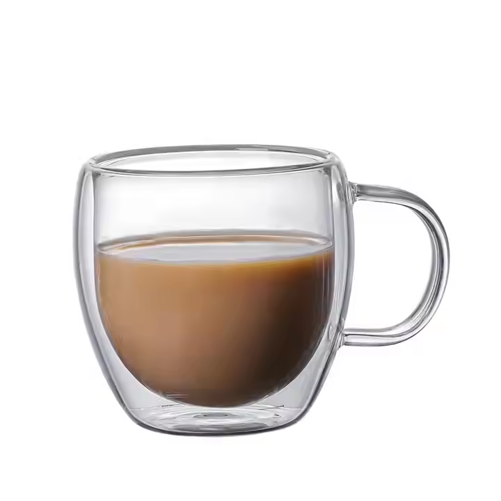 Sale Coffee Mug Glass High Quality Borosilicate Double Wall Glasses Mug Glass Mug Coffee Glasses